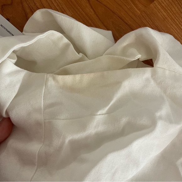 Princess Polly Marcia Mini Dress White Off Shoulder Size US 4 - Picture 3 of 3